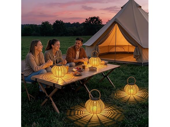 KagoLing Solar Lanterns Outdoor Waterproof, 2PK