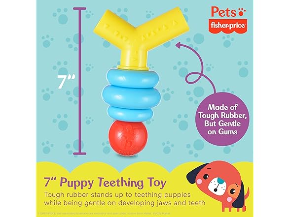 Fisher-Price for Pets Stack N' Relax Resilient Teething Toy