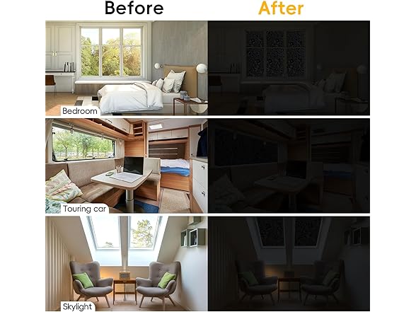 Dwersty Blackout Window Privacy Film