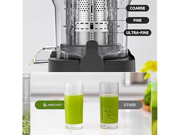 AMZCHEF Cold Press Juicer