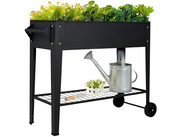 32" Raised Garden Bed with Wheel