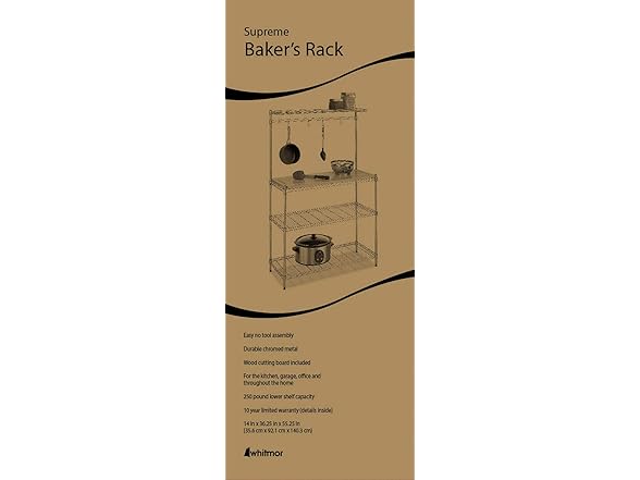 Whitmor Supreme Baker’s Rack