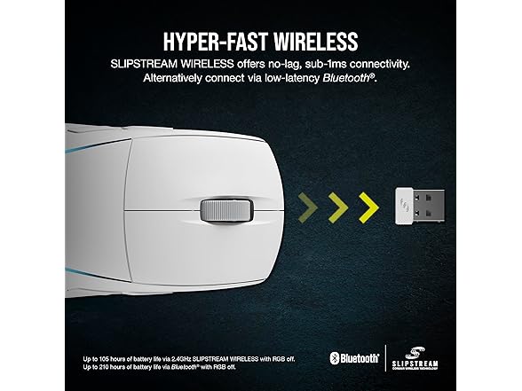 Corsair M75 Wireless RGB Gaming Mouse, White