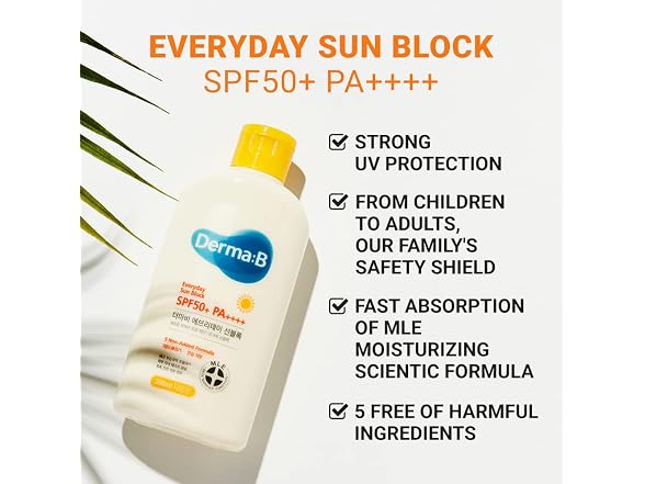Derma B Everyday Sunscreen SPF50 200ml