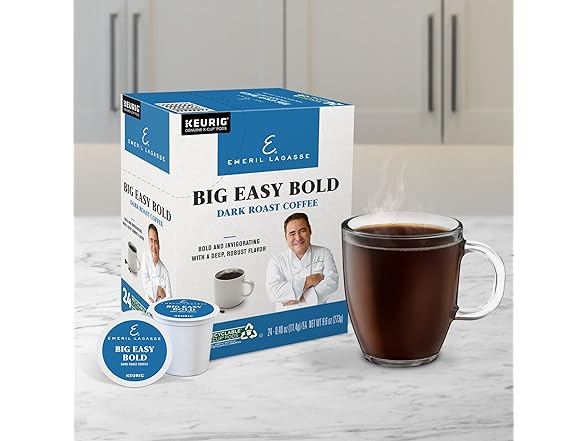 Emeril Big Easy Bold Dark Roast Coffee Pods 96 Ct