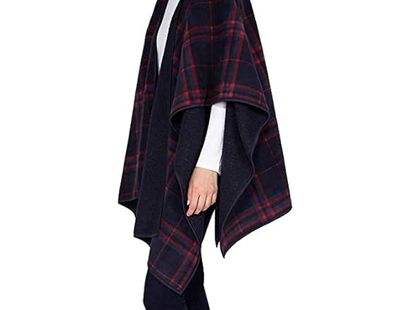 IKE BEHAR Plaid Women's Reversible Wrap