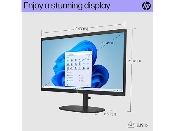 HP 22-dg0007c 22" FHD AlO Desktop PC