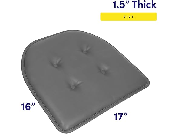 Faux Leather U-Shape Pad Cushion Set