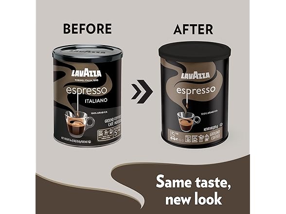 Lavazza Espresso Ground Coffee, Med Roast, 8 oz