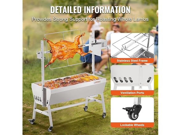 VEVOR Upgrade Rotisserie Grill