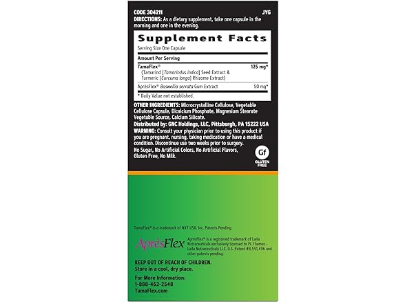 GNC TamaFlex Fast Acting, Joint Support, 60 Capsules