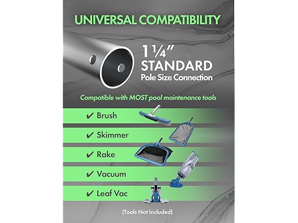 15ft Heavy Duty Swimming Pool Pole