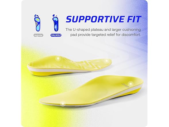 VALSOLE Heavy Duty Plantar Fasciitis Insoles