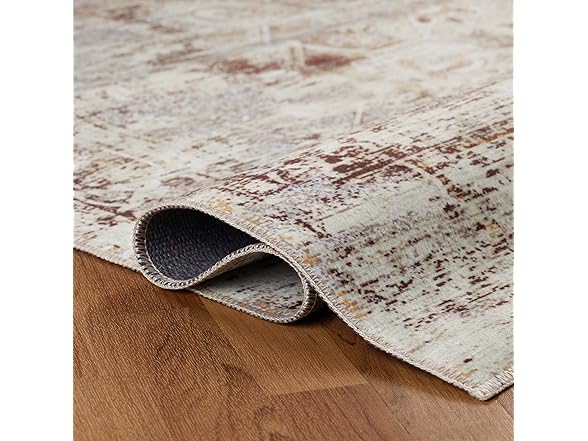 Superior Vintage Medallion Washable Rug Dove Collection