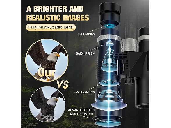 Sogries 12x42 HD Binoculars w/ Tripod