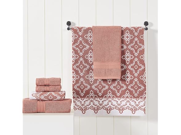 Modern Threads Charlize 6-Piece 100% Cotton Towel Set