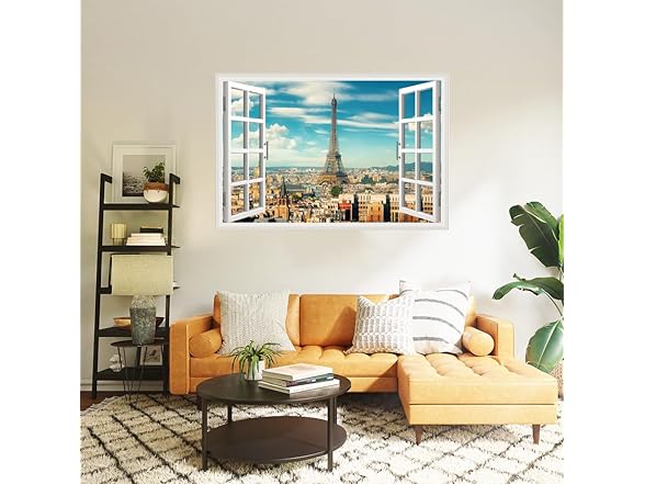 Paris Eiffel Tower Fake Window Sticker