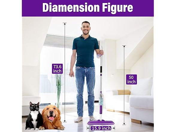 Purple Wet Spray Mop