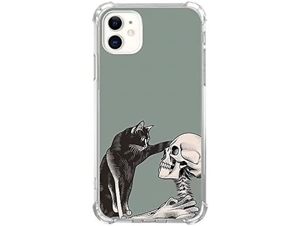 Vusbvelnot Cat and Skull Case