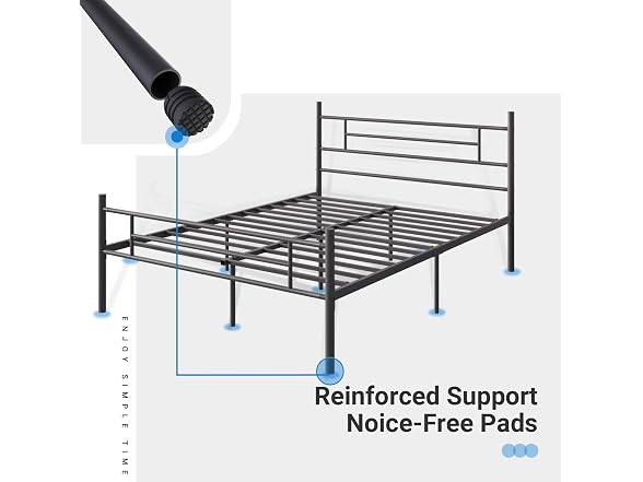Avenco Metal Platform Bed Frame Full Size