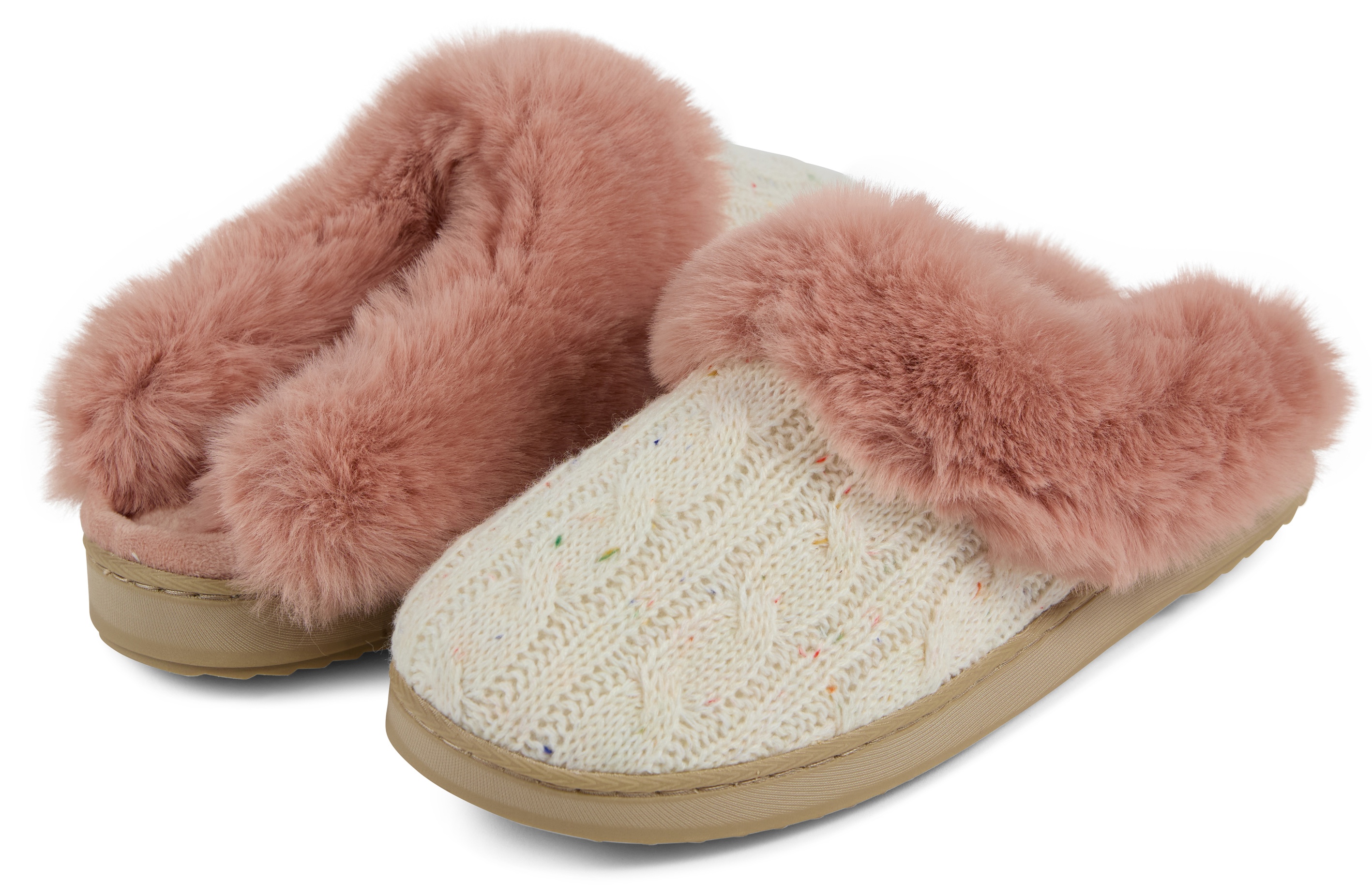 Floopi Women's Cable Knit Scuff Slipper - Gallery 11