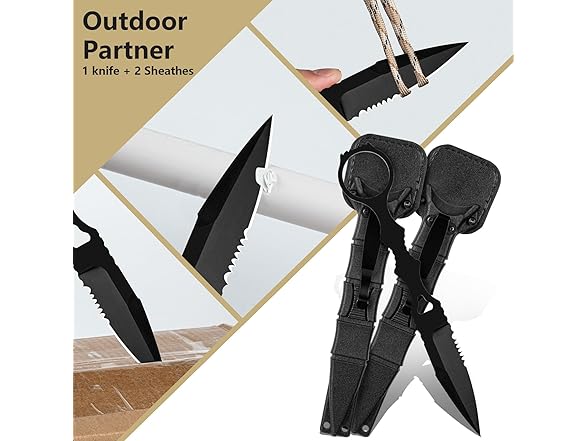 NomadPeak Fixed Blade Knife With Sheath
