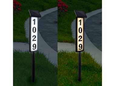 $29.99, Was $79.99, 62% Off! Solar Lighted House Address Sign LED dealfomo