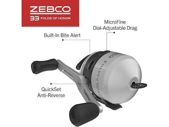 Zebco 33 Folds of Honor Combo