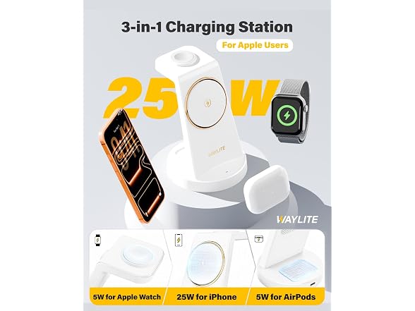 WayLite 3-in-1 iPhone Charging Station