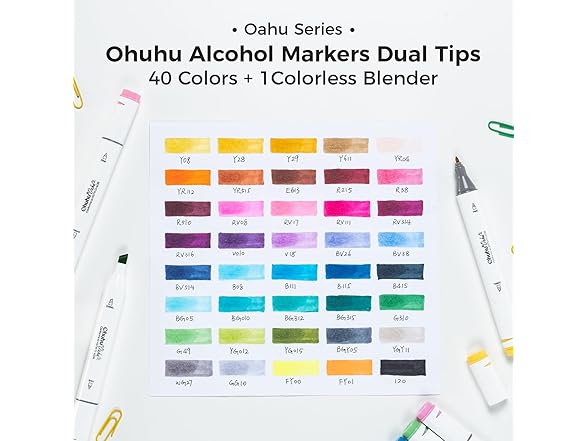 Ohuhu Alcohol Markers 40 Colors