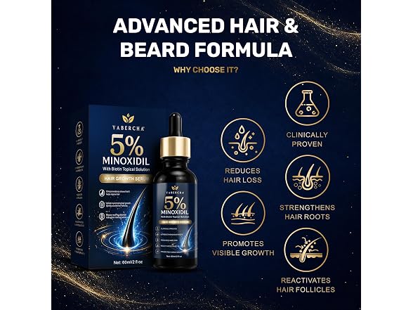 Yabercha 5% Minoxidil Kit for Men