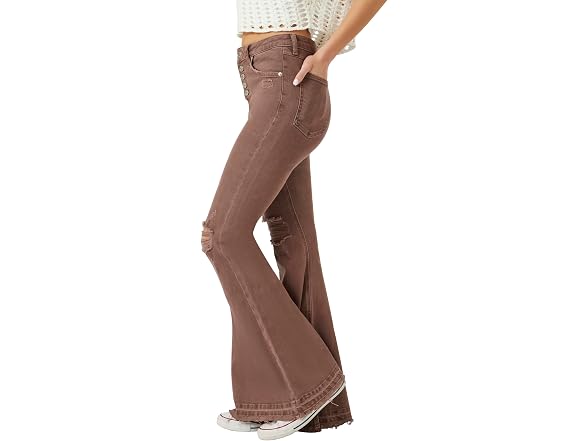 Forever 21 Women (27) Recycled Cotton Jeans Brown