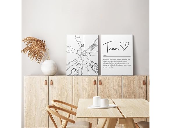 XWELLDAN eam Work Definition Wall Art