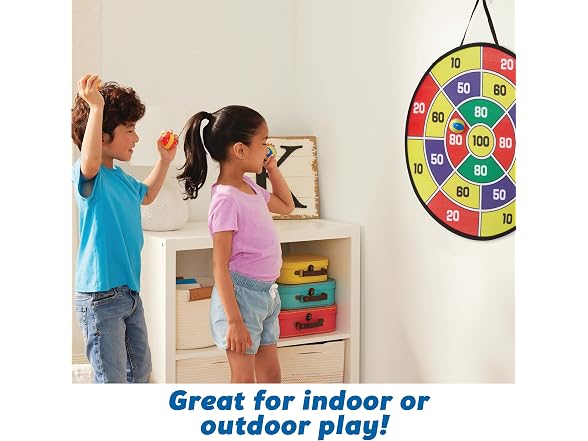 Kidoozie B*Active Stick 'N Score Dartboard – 24”