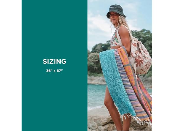 Sand Cloud Beach Towel Bag with Built-in Zipper Pocket