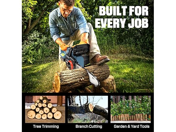 0.73 HP 10" SENIX Cordeless Chainsaw 