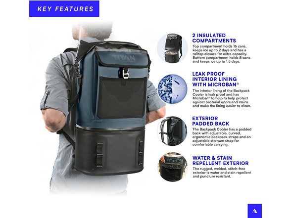 Titan Deep Freeze Backpack Cooler