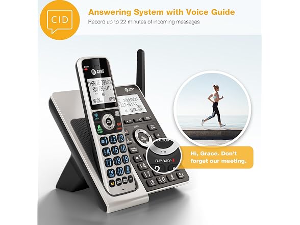 AT&T BL3107-4 DECT 6.0 4-Handset Cordless Phone