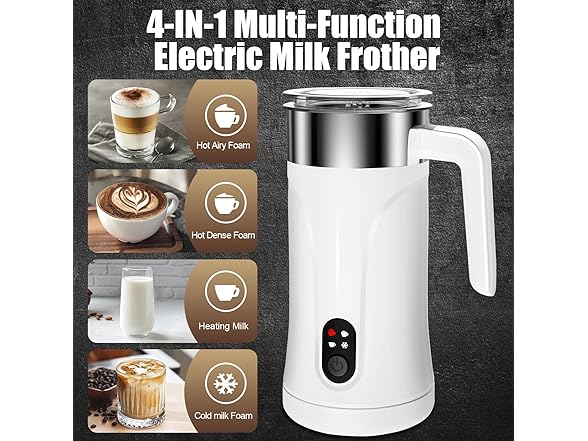 4-in-1 Milk Frother and Steamer