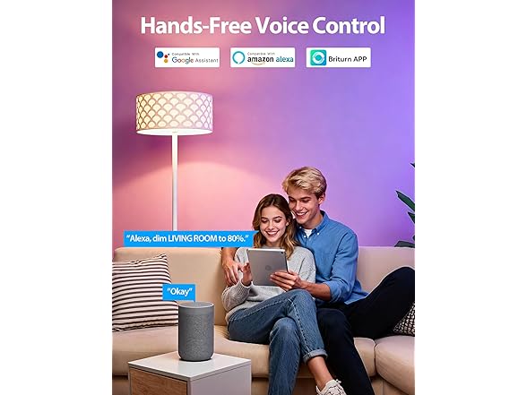 Odnora B0FQV62PX5 LED Smart Light Bulbs