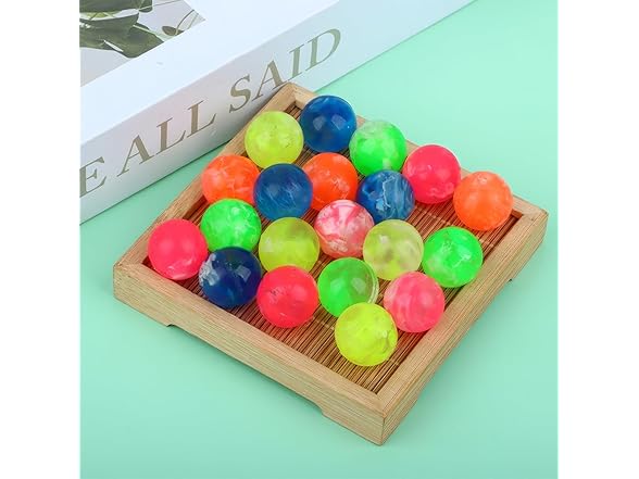 Assorted Neon Bouncing Rubber Balls
