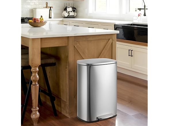 OUTLANE 13 Gallon Kitchen Trash Can with Soft-Close Lid