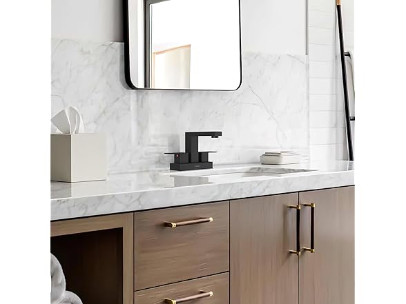 4 Inch 2 Handle Faucet With Pop Up Drain