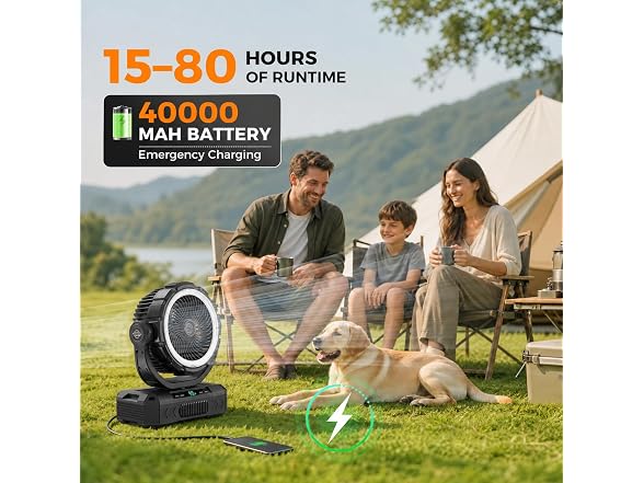 Ausic 11-Inch Rechargeable Camping