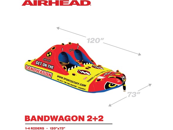 SportsStuff Bandwagon 2+2 Towable 1-4 Ride