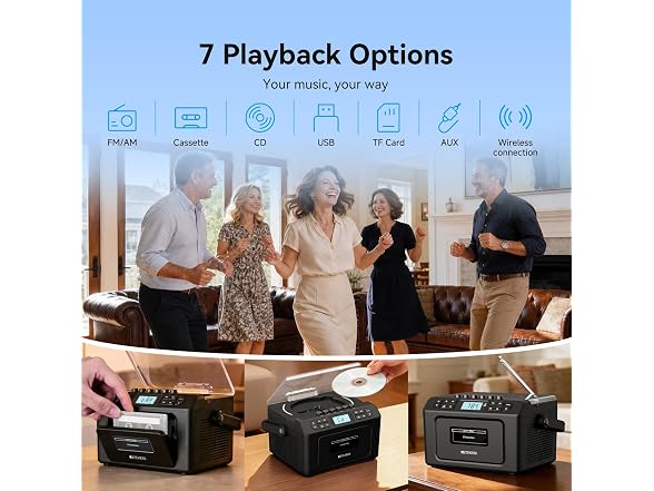 Retekess TR642 Boombox CD/Cassette