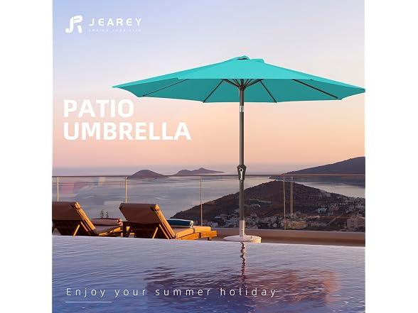 JEAREY 9FT Patio Market Umbrella