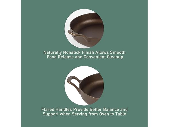 Bloomhouse Cast Iron Pan - Natural Bronze Finish 10"