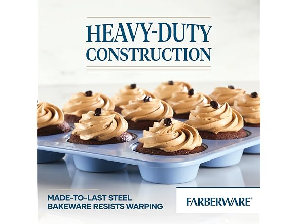 Farberware Bakeware Muffin/Cupcake Baking Pan, 12-cup