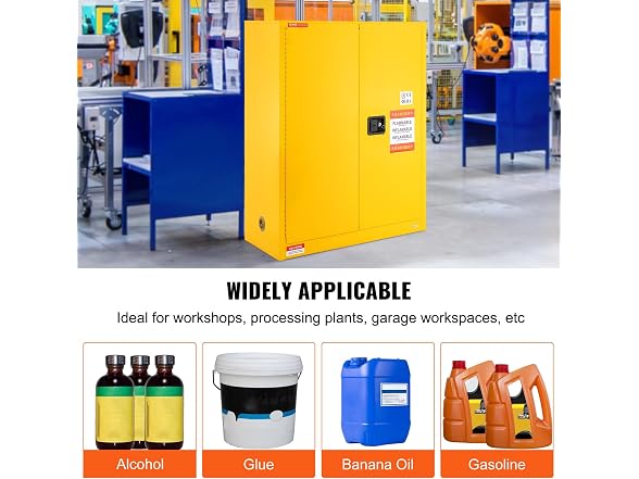 Flammable Storage Cabinet 34 Gal, 43.1x18.1x50.1